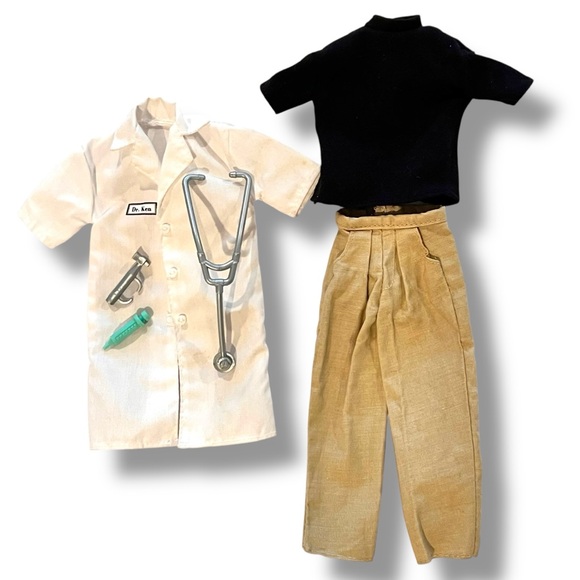 Mattel Other - Vintage 1997 Dr. Ken 18898 Barbie Doctor Outfit Clothes And Accessories A-9